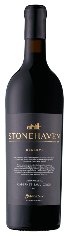Stonehaven Reserve Coonawarra Cabernet Sauvignon 2021 Stonehaven Reserve Coonawarra Cabernet Sauvignon 2021