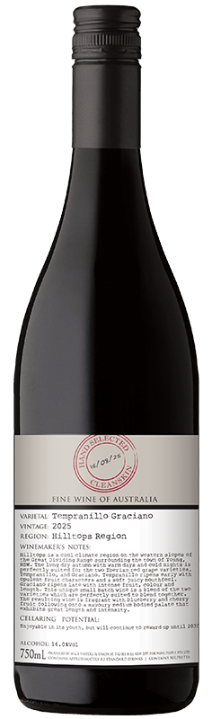 Limited Release Hilltops Tempranillo Graciano 2025 Limited Release Hilltops Tempranillo Graciano 2025